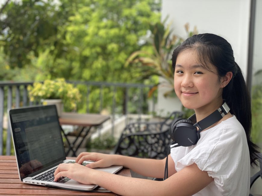 Lê Mai Anh nữ sinh 12 tuổi trường Ngôi SAo thành thạo môi trường số nhờ khóa học online tại FUNiX