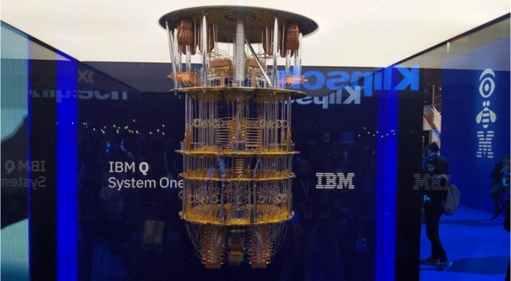 Hình 2.1: Máy tính lượng tử IBM Q System One.