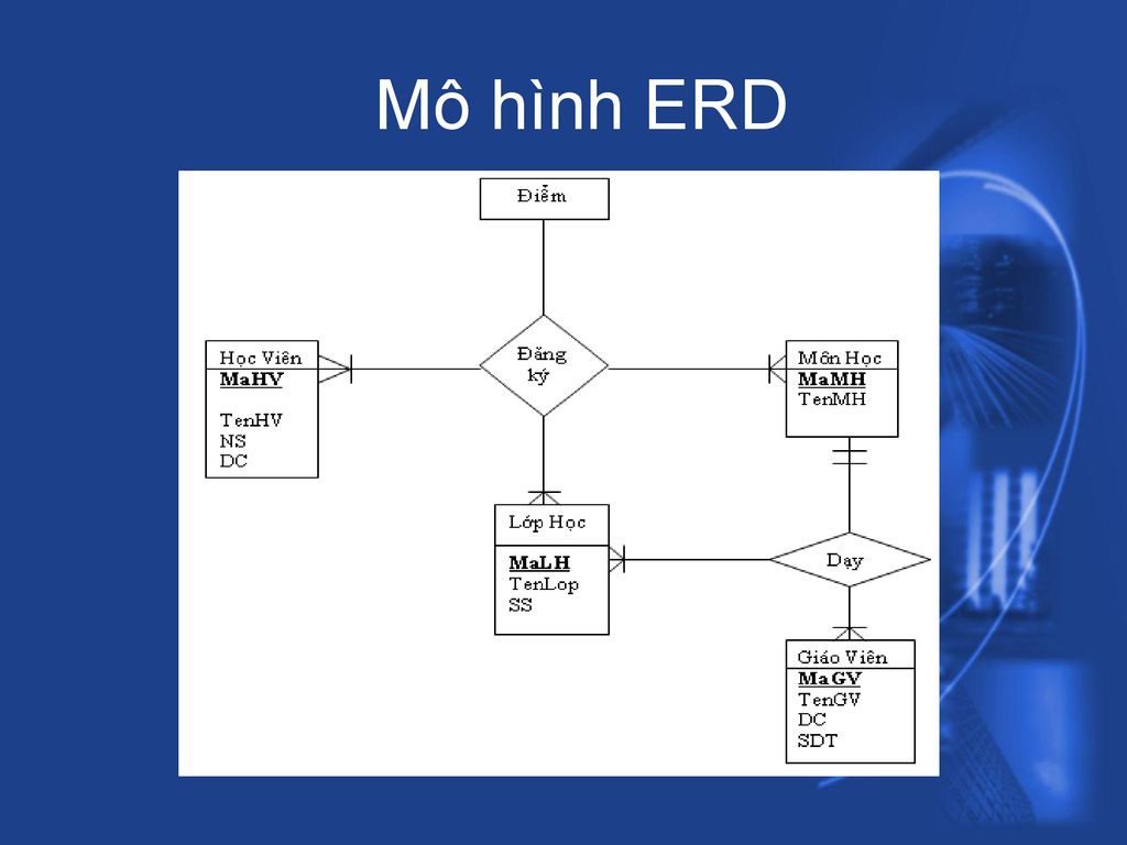 Mô hình thiết kế dữ liệu cấp cao sử dụng ERD