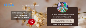 [FUNIX ENGLISH CLUB] Link zoom tham gia buổi sinh hoạt số 10
