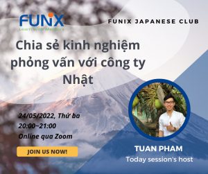 [FUNiX JAPANESE CLUB] Link Zoom tham gia buổi sinh hoạt số 10