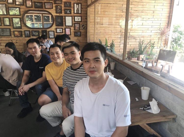Mentor Nguyễn Thanh Hải cùng 3 bạn học viên tại xCoffee Đà Nẵng diễn ra vào sáng Chủ nhật ngày 31/07
