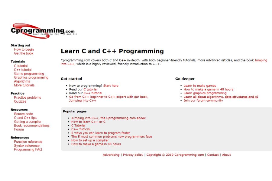 Cprogramming là một sự lựa chọn tốt khi học lập trình ngôn ngữ C