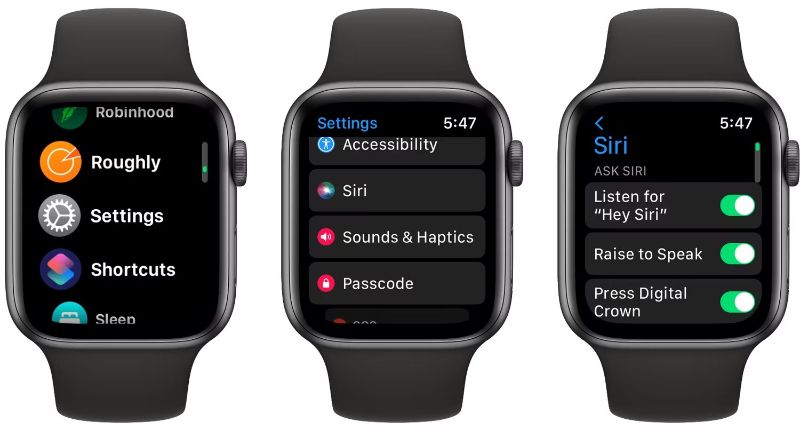 Cách sử dụng Siri trên Apple Watch