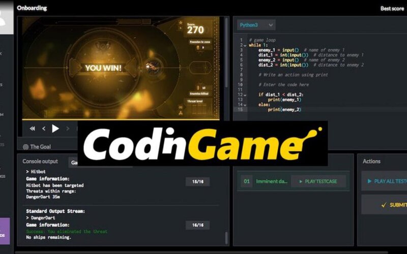 Lập trình game hay CodinGame (Nguồn: Internet)