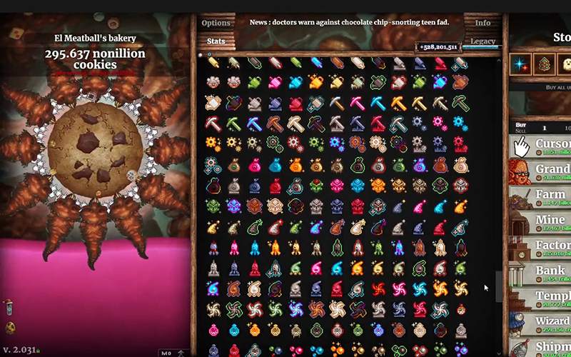 Trò chơi Cookie Clicker 