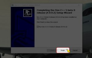 Hoàn tất quá trình cài đặt C++ (Nguồn: Internet)