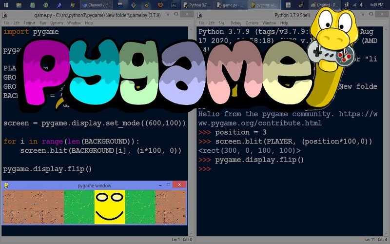 Có thêm nguồn thu nhập từ lập trình Pygame (Nguồn ảnh: Internet)