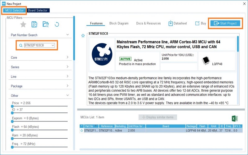 Chọn vi điều khiển phù hợp Project thực hiện (Nguồn ảnh: Internet)