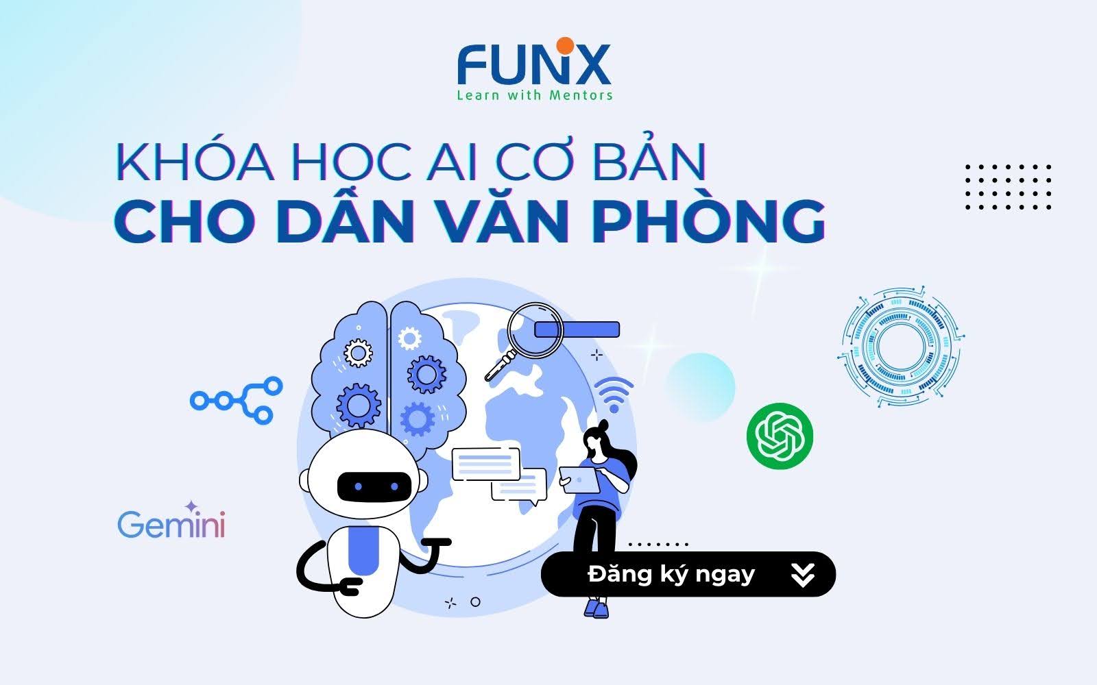 Khóa học online ứng dụng AI trong công việc