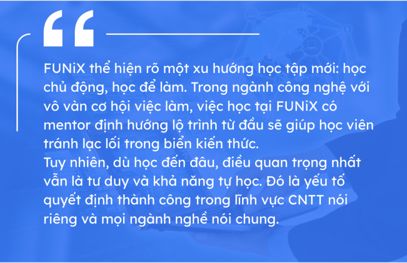 trở thành giáo viên CNTT nhờ học FUNiX