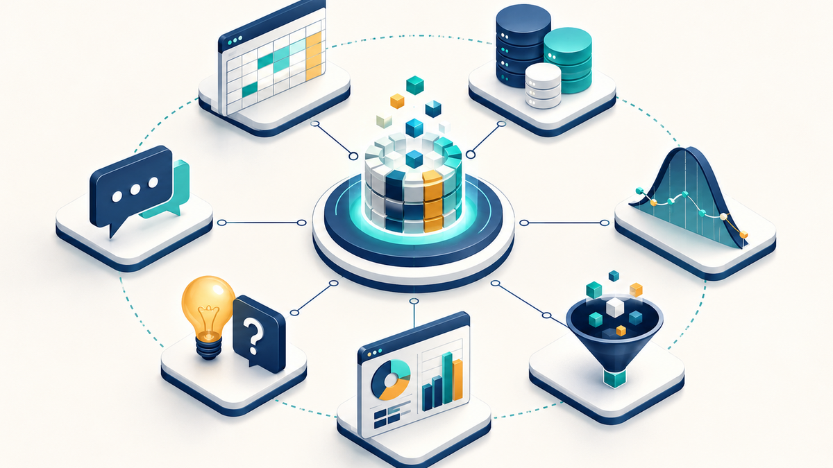 Sơ đồ bảy nhóm kỹ năng cần thiết của Data Analyst