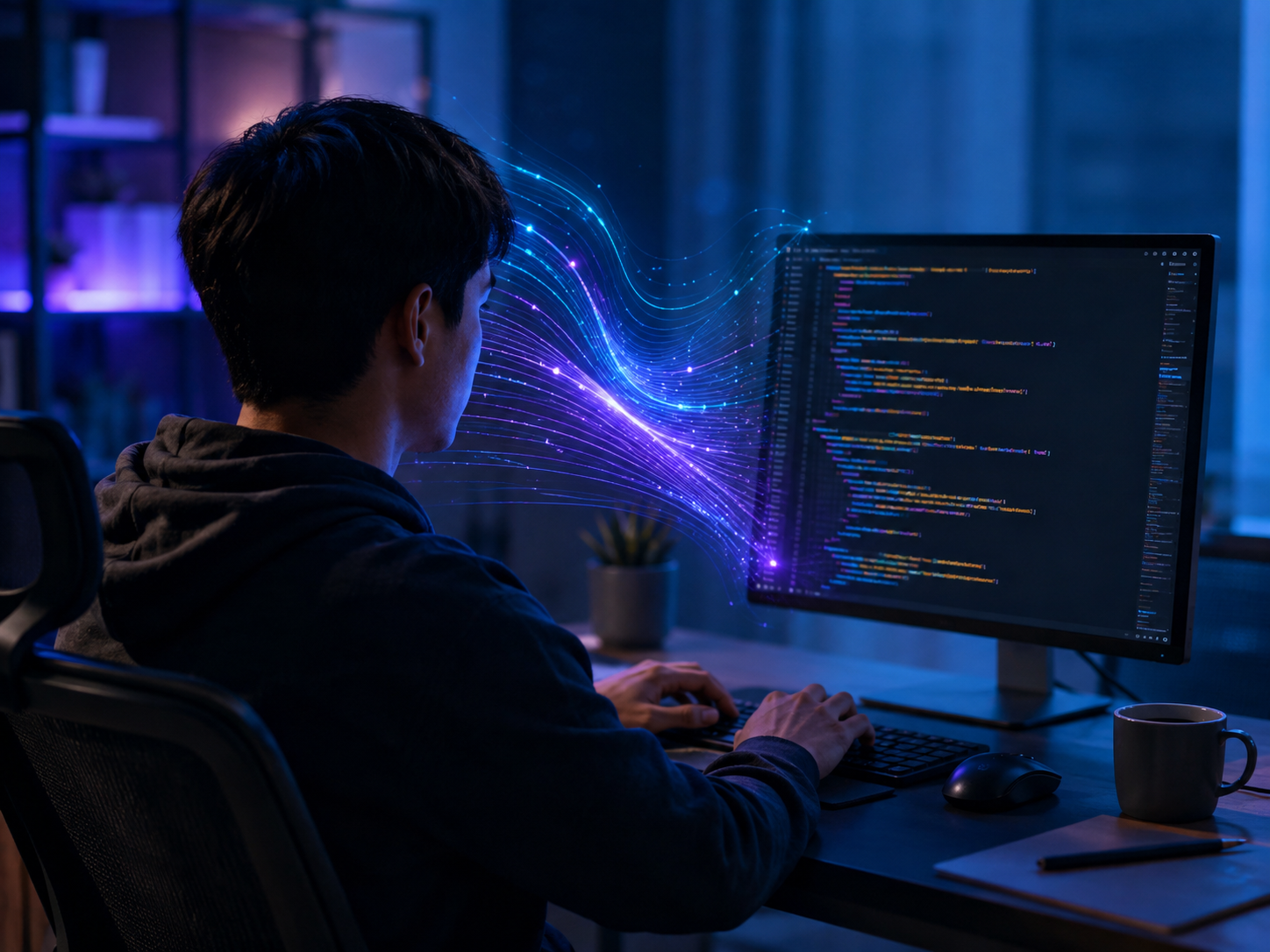 Lập trình viên sử dụng AI hỗ trợ trong quá trình viết code