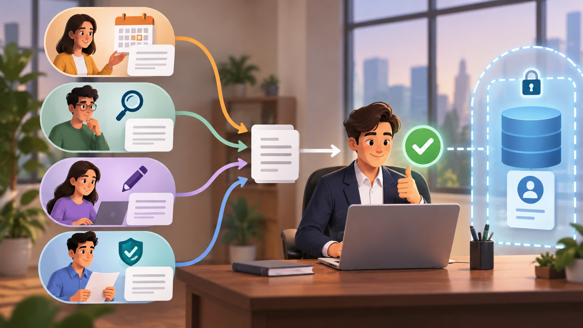 Workflow agent nghiên cứu, soạn nháp và rà soát trước khi nhân viên sales phê duyệt