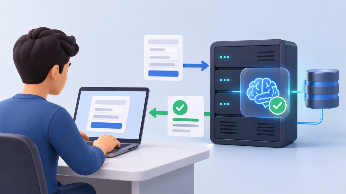 Luồng request qua backend của ứng dụng AI