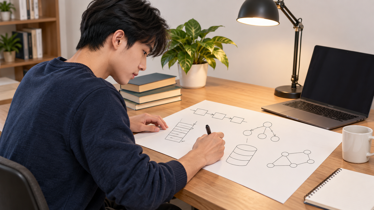 Người học phác thảo cấu trúc dữ liệu theo nhu cầu ứng dụng