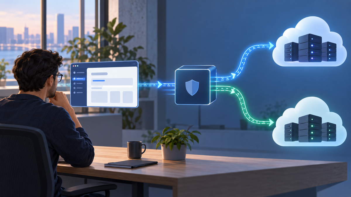 Sơ đồ ứng dụng gửi yêu cầu qua Model Gateway tới endpoint model