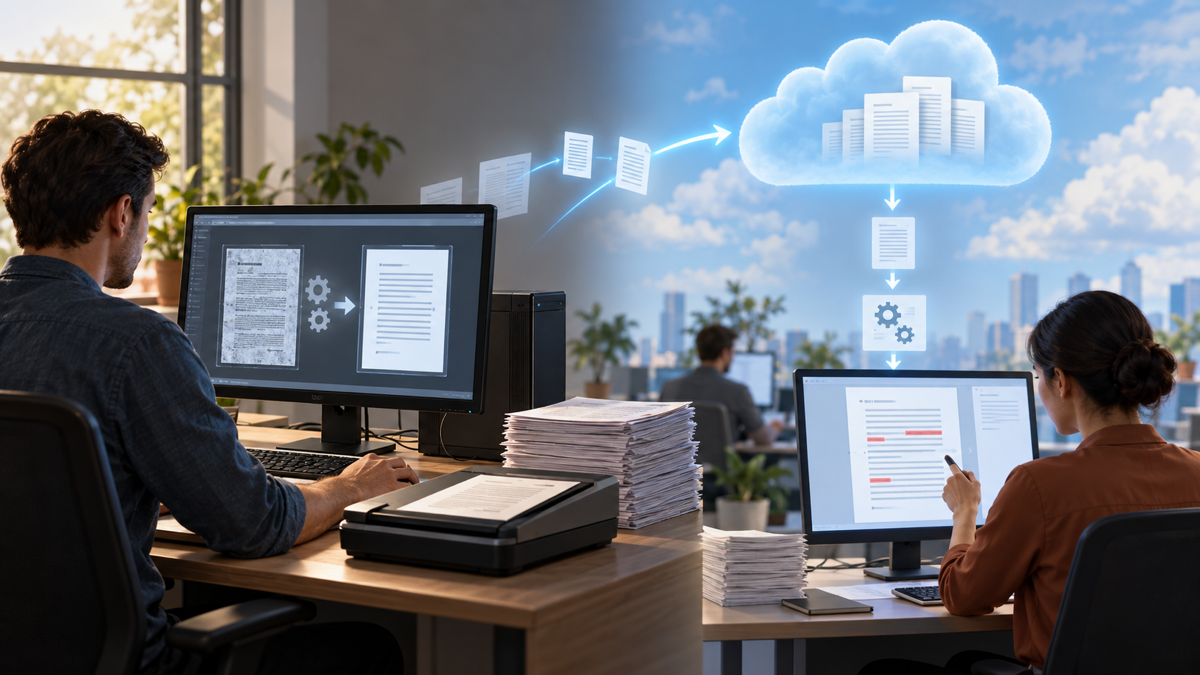 So sánh quy trình OCR cục bộ với xử lý tài liệu trên cloud